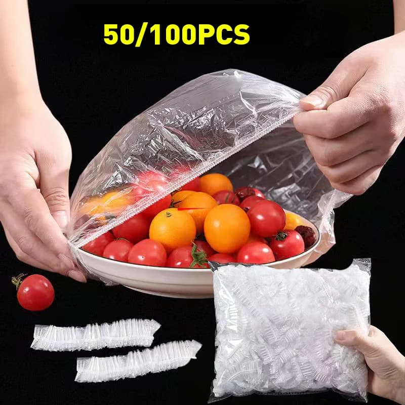 Couvercle alimentaire jetable réutilisable, enveloppe en plastique, couvercles alimentaires élastiques durables pour bols, couvercles d’assiettes élastiques pour sac d’économie de nourriture de cuisine