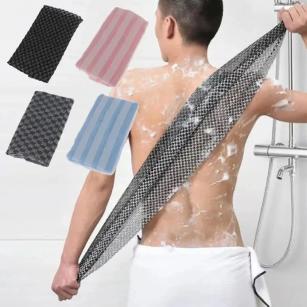 Éponge exfoliante japonaise en nylon pour le dos, serviette de gommage corporel, accessoires de salle de bain
