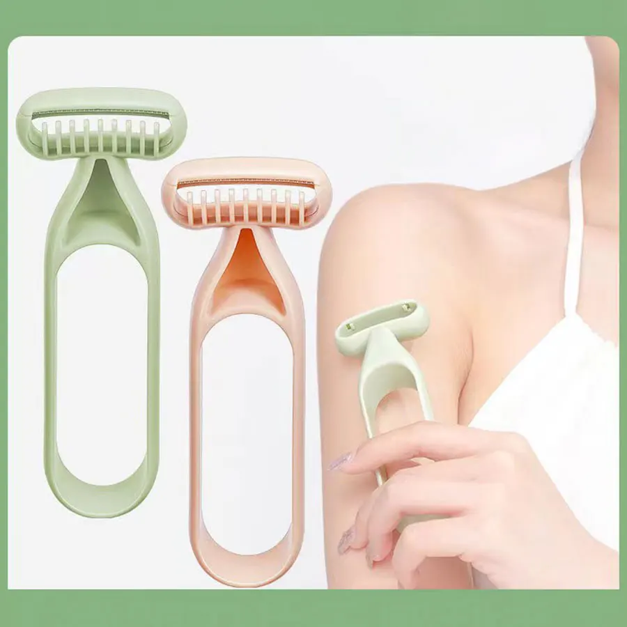 Rasoir non sensoriel pour les aisselles, les poils des jambes et les aisselles, lame macro pour un rasage doux